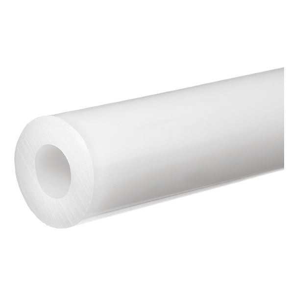 Zoro Select White PTFE Plastic Tube Stock 2 ft L, 3/16 in Inside Dia, 3/8 in Outside Dia BULK-PT-PTFE-69