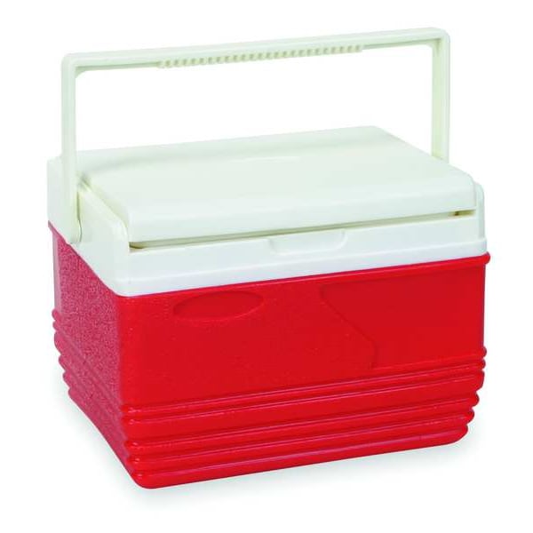 Zoro Select Personal Cooler, 4.75 qt., Red 4AAP8