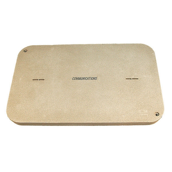 Quazite Underground Enclosure Cover, Communications Logo, 3