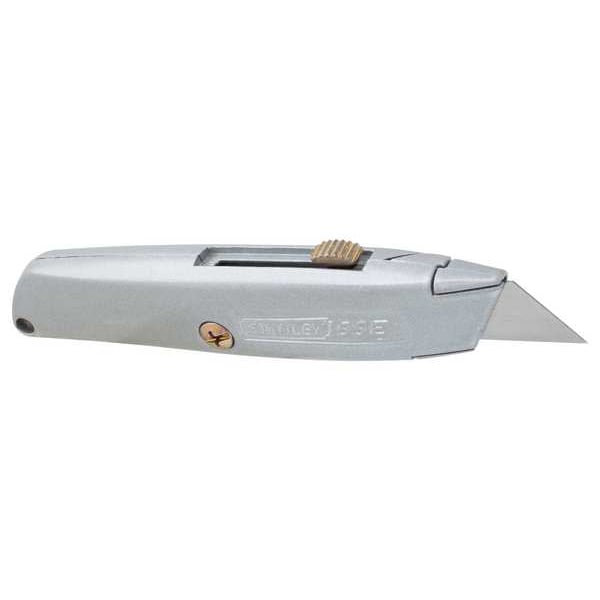 Stanley 6 in. General Purpose Metal Retractable Utility Knife with 3 Replacement Blades 10-099