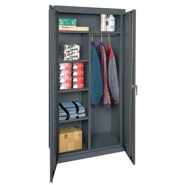 Sandusky Lee Storage 36 in W, 72 in H, Dark Gray CAC136247202