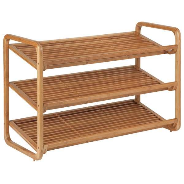 Honey-Can-Do Shoe Shelf, 3-Tier, 9 to 12 Pairs SHO-01599