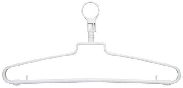 Honey-Can-Do Security Hangers, White, PK72 HNG-01356