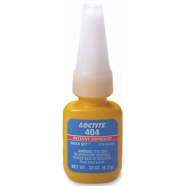 Loctite Instant Adhesive, 404 Series, Clear, 0.33 oz, Bottle 135465 Zoro