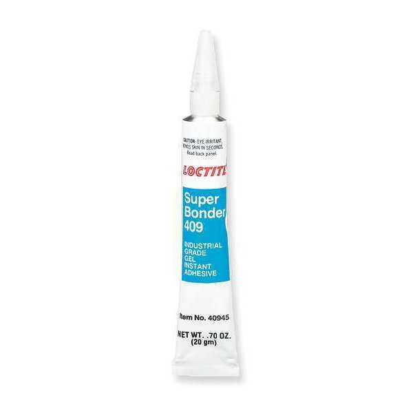 Loctite Instant Adhesive, 409 Series, Clear, 0.7 oz, Tube 135442 Zoro