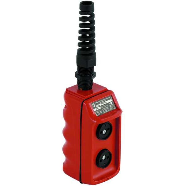 Square D Pendant Push Button Station, 2NO, Red 9001BW92R Zoro