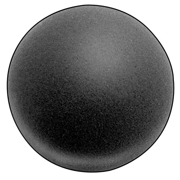 Zoro Select Foam Ball, Polyether, Charcoal, 4 In Dia 5GCH9