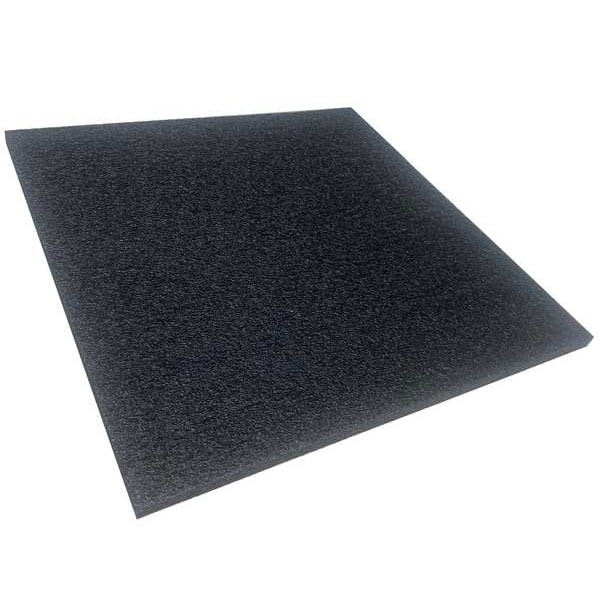 Zoro Select Foam Sheet, Water-Resistant Closed Cell, 24 in W, 54 in L, 3/8 in Thick, Charcoal 5GDK1