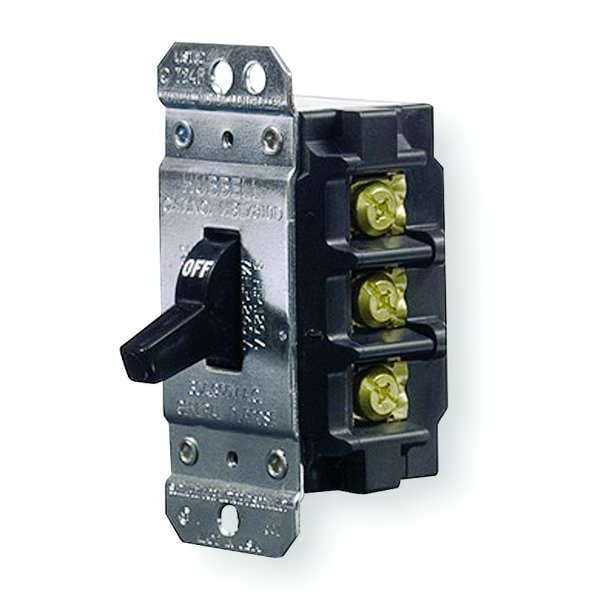 Hubbell Kellems Manual Motor Switch, 30A, 600VAC, 3P HBL7810D