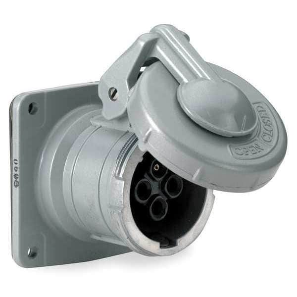 Hubbell HBL460RS2W Pin and Sleeve Receptacle,60A,600VAC