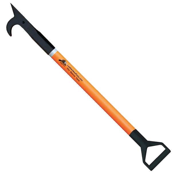 Leatherhead Tools American Hook, 4 ft. Pro-Lite Pole, HiViz Orange, D-Handle PLO-4AH-D