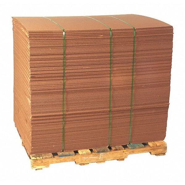 Zoro Select Corrugated Pads, 42x42, PK10 5HZU2