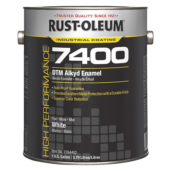 RustOleum 2764402 35.98 1 gal. White Flat Oil Interior/Exterior Paint