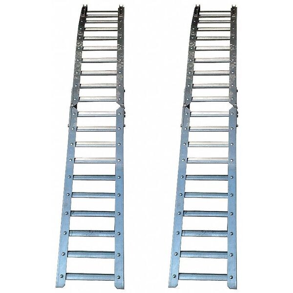 Zoro Select Folding Ramp, Bi-Fold, 1400Lb, PK2 5JDT4 | Zoro