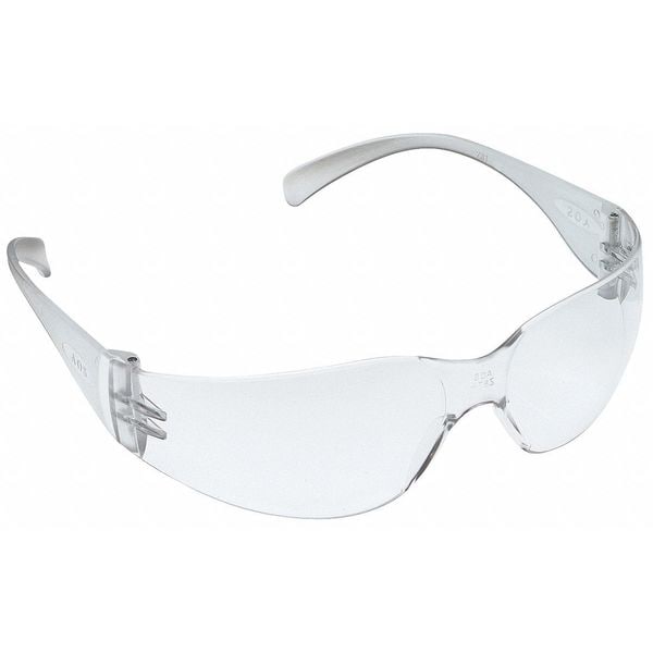 3M Virtua Safety Glasses, Uncoated, Frameless, Wraparound, Clear Lens 1122800000100 Zoro