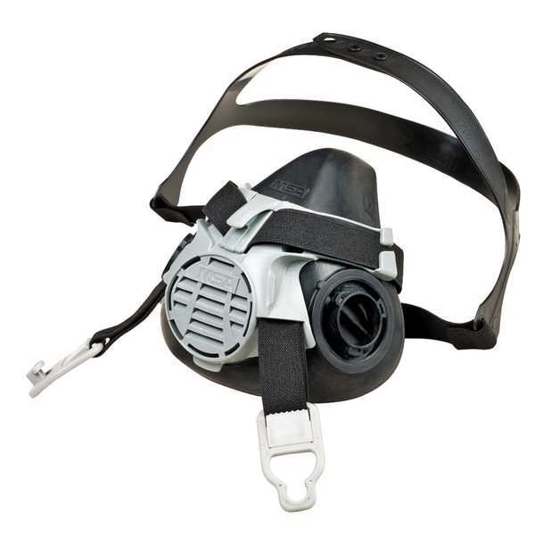 Msa Safety Half Mask Respirator Kit, M, Black, Disposable/ Reusable: Reusable 5JGE6-4LN08
