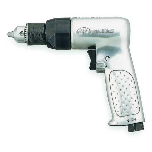 INGERSOLL RAND 3/8" Keyed Chuck, Reversible Air Drill, 2000 RPM, 0.5 HP