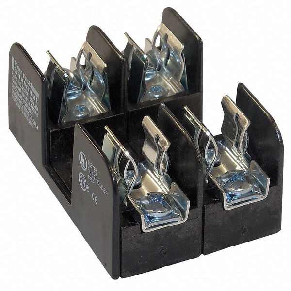 Mersen Open Fuse Block, R UL Class, 2 Poles, 0 to 30A Amp Range, 250V
