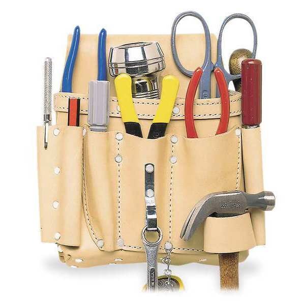 Clc 521 29.81 Electricians Tool Pouch w/ Hammer Loop, Leather