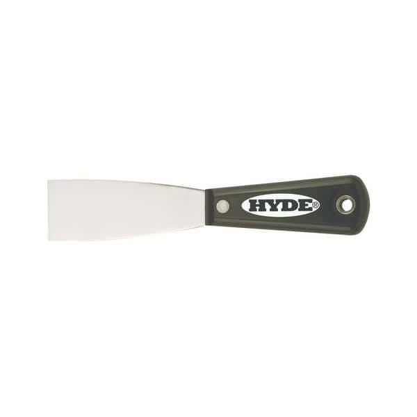 Hyde Putty Knife, Flexible, 11/4", Carbon Steel 02000 Zoro