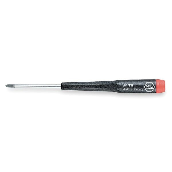 Wiha Precision Screwdriver, Phillips, #1x3-1/8 26113