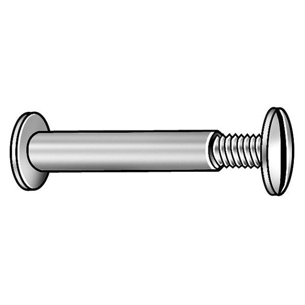 Zoro Select Binding Barrel, 832, 1/2 in Brl Lg, 13/64 in Brl Dia, 18