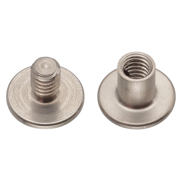 Zoro Select Binding Barrel, #8-32, 1/4 in Brl Lg, 13/64 in Brl Dia