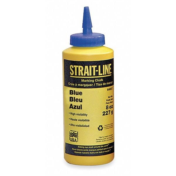 IRWIN STRAITLINE Marking Chalk Refill,Temporary,Blue,8 Oz (64901) Zoro