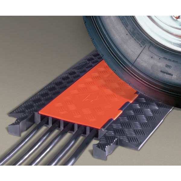 Checkers Cable Protector, Hinged, 5 Channels, 3 ft. GD5X125O/B Zoro