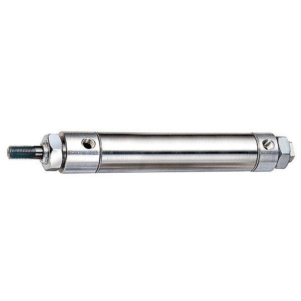 Speedaire Air Cylinder, 1 1/4 in Bore, 2 in Stroke, Round Body Double Acting 5ZDZ7