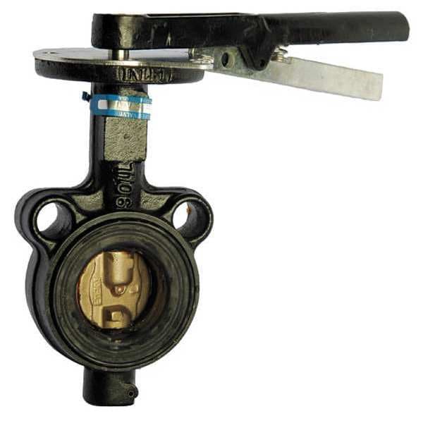 Cast Iron 200 psi 3 Pipe Size Milwaukee Valve Lug-Style Butterfly Valve