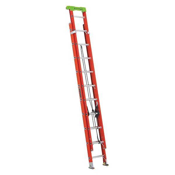 Louisville Fiberglass Extension Ladder, 300 lb Load Capacity L-3022-20PT