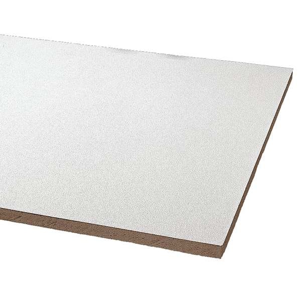 Armstrong World Industries Clean Room Ceiling Tile, 24 in W x 24 in L, Square Lay-In, 15/16 in Grid Size, 12 PK 868B