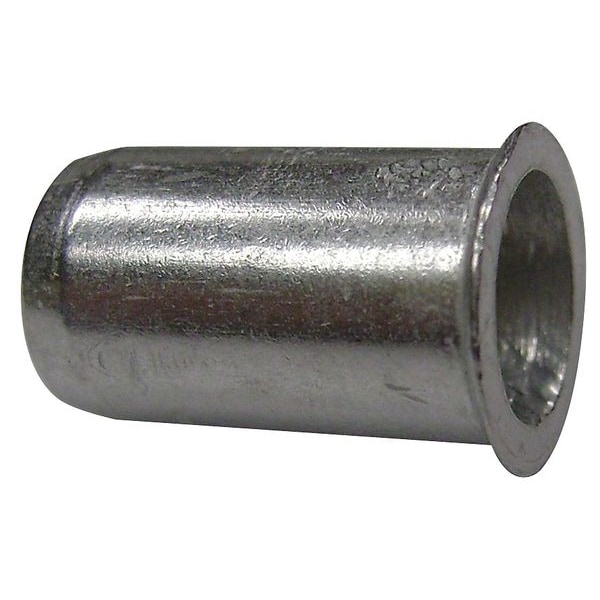 Zoro Select Rivet Nut, #10-32 Thread Size, 0.32 in Flange