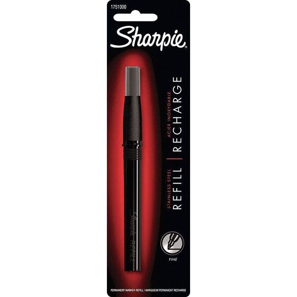 Sharpie Marker Refill, Felt Tip, Black, Fine Point 1751000 Zoro