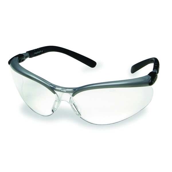 3M Safety Glasses, Wraparound Clear Polycarbonate Lens, AntiFog