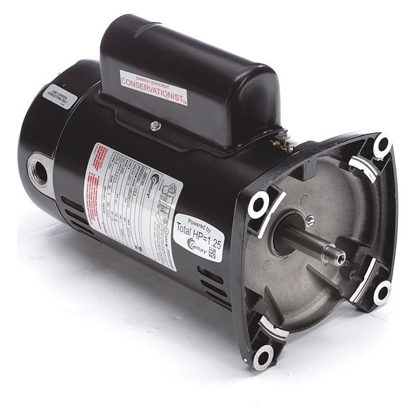 Century Pool Pump Motor, CapacitorStart/Run, 1 HP, 48Y Frame, 3,450