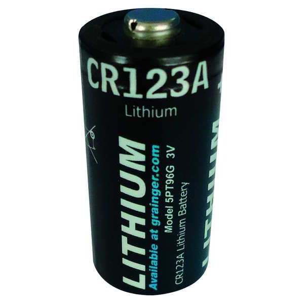 Zoro Select Battery, 123, Lithium, 3V, PK2 5PT96