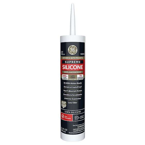 GE Premium Silicone Sealant 2.8 Oz Tube - Clear, Multipurpose, GE280