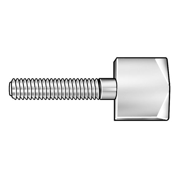 Zoro Select Thumb Screw, 1/2"-13 Thread Size, Wing/Spade, Plain 18-8 Stainless Steel, 1 in Head Ht, 2 1/4 in Lg Z1095-SS