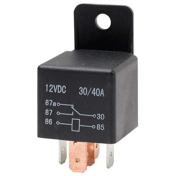 Zoro Select Mini Change Over Relay, SPDT, 20A, 12V, PK2 5RLU7