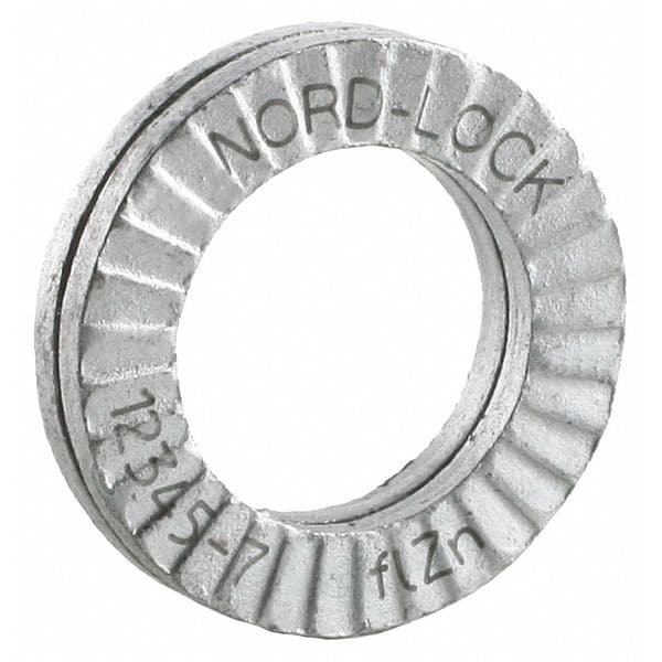 Nord-Lock Wedge Lock Washer, For Screw Size #6 Steel