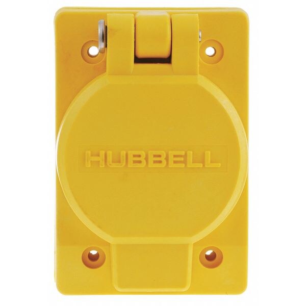 Hubbell Wiring DeviceKellems 15A Receptacle, 125V, 515R, 2P, 3W, 1PH