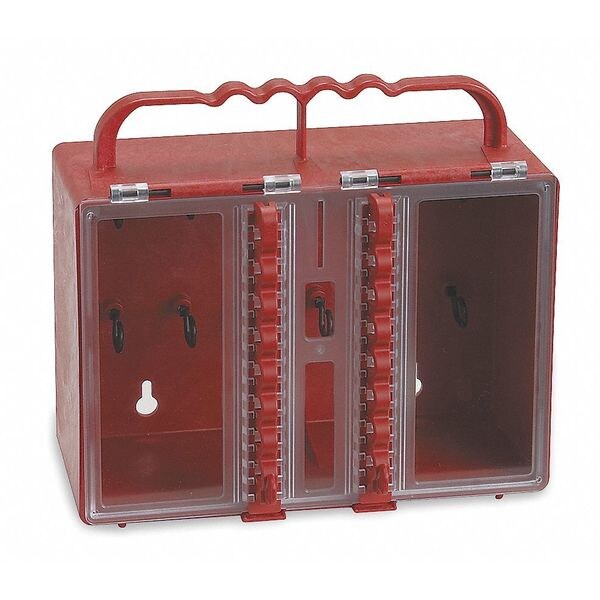 Brady Group Lockout Box, 8 Locks Max, Red 50938 | Zoro