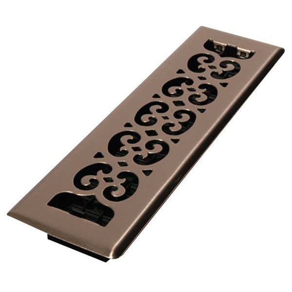 Decor Grates 2 1 4 X 12 Floor Register Brushed Nickel Sph212