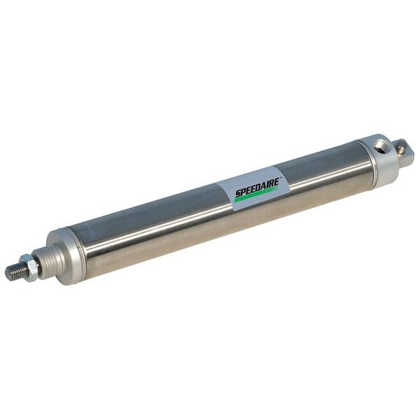 Speedaire Air Cylinder, 1 1/4 in Bore, 3 in Stroke, Round Body Single Acting NCDMC125-0300CS