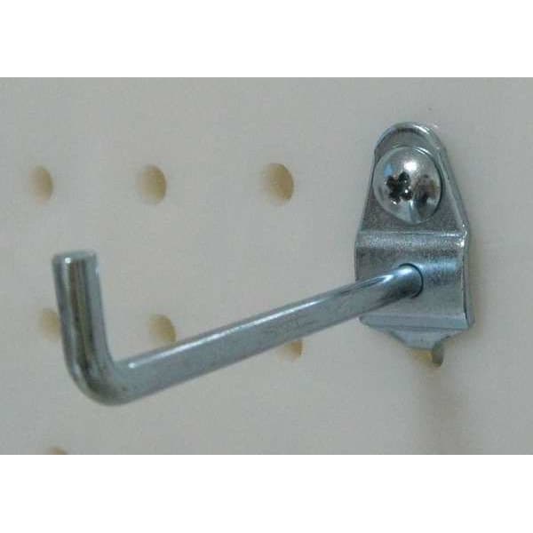 Zoro Select Single Rod Pegboard Hook, 23/4 In, PK10 5TPD1 Zoro