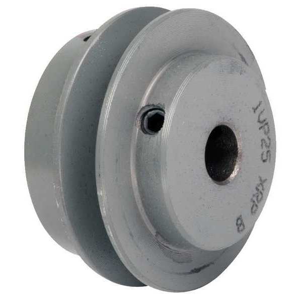 Zoro Select 3/4" Fixed Bore 1 Groove Variable Pitch Pulley 5.35" OD 1VP5634