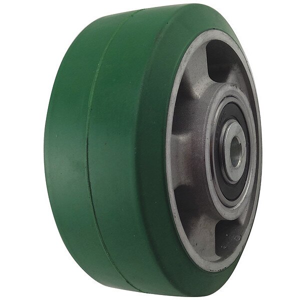 Zoro Select Caster Wheel, Rubber, 5 in., 440 lb. 5VF29