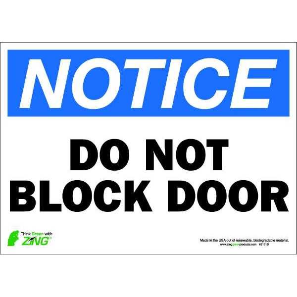 Zing Notice Sign, 10